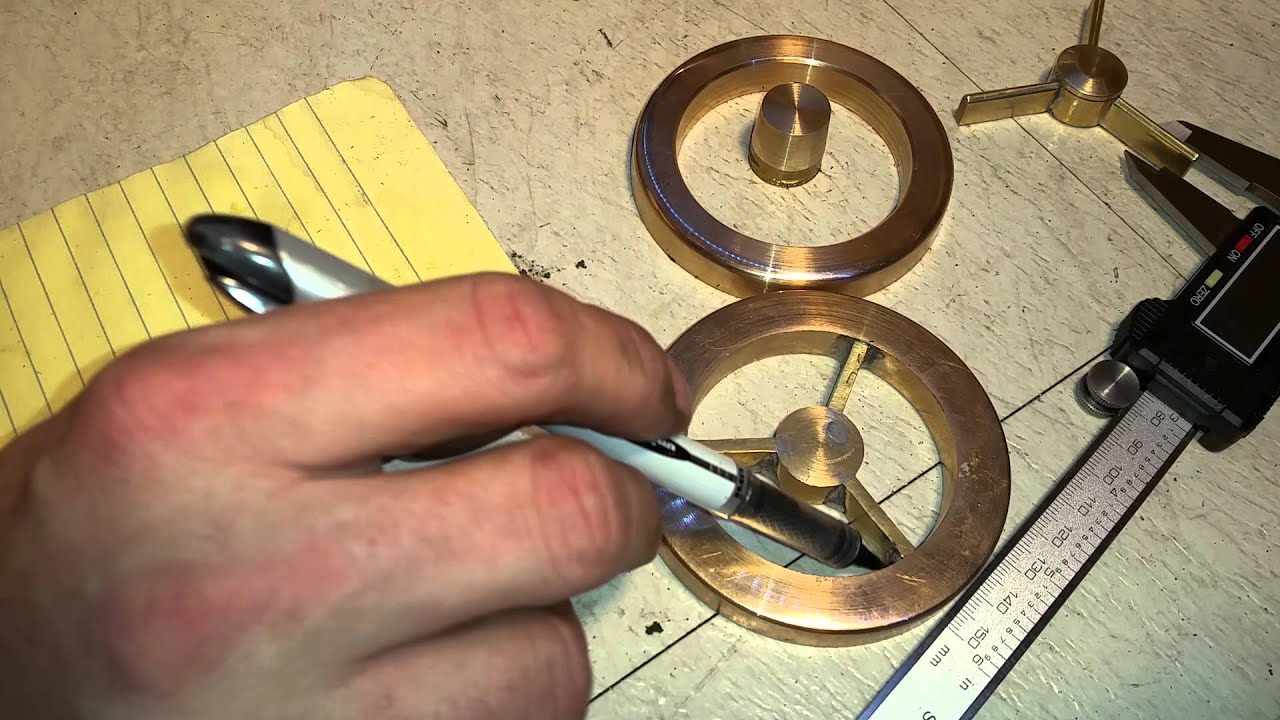Brass casting: #9 Pattern making Flywheel Hub with draft angle speedway llc