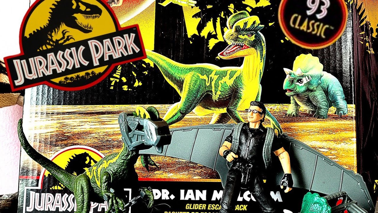 Jurassic park 93 classic 30th anniversary Glider escape set! - YouTube