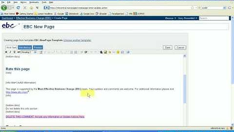 EBC Wiki New Page Creation