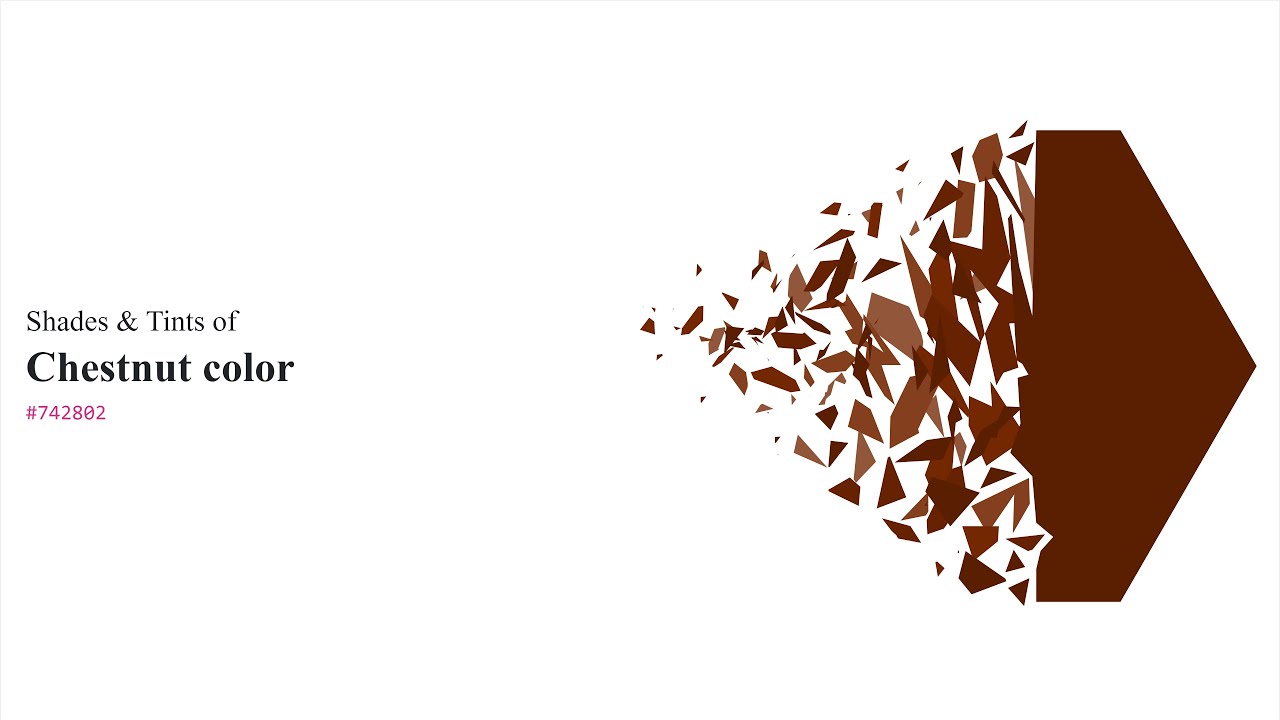 Shades & Tints of Chestnut color 
