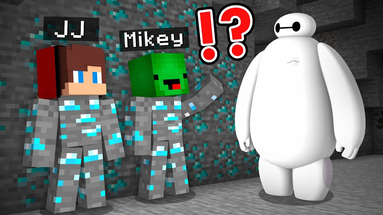 ジェイジェイとマイキーがダイヤでベイマックスからかくれた！