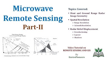 RSGIS L25: Microwave Remote Sensing - Part 2 | Radar Geometry, Resolution, Relief Displacement |