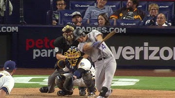 COL@SD: Valaika rips two-bagger for first career hit