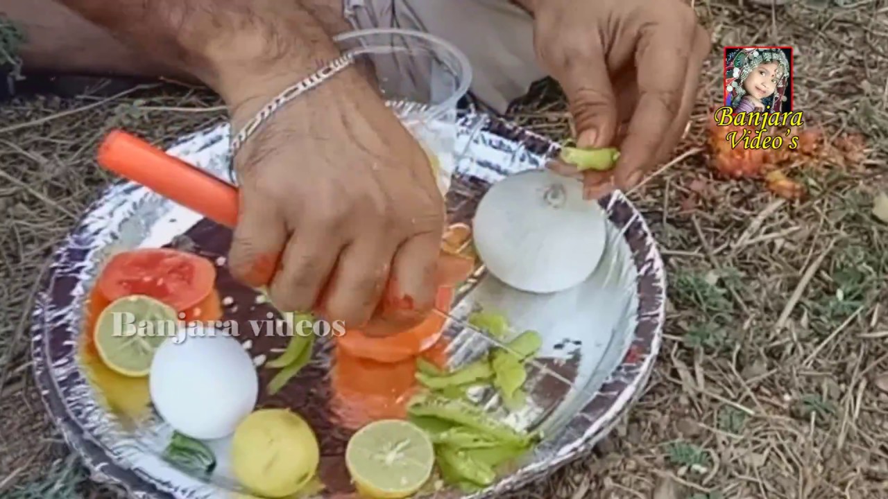 KORRA NAGA NAYAK VERITY FOOD TOMOTO EGG AMLET // BANJARA VIDEOS