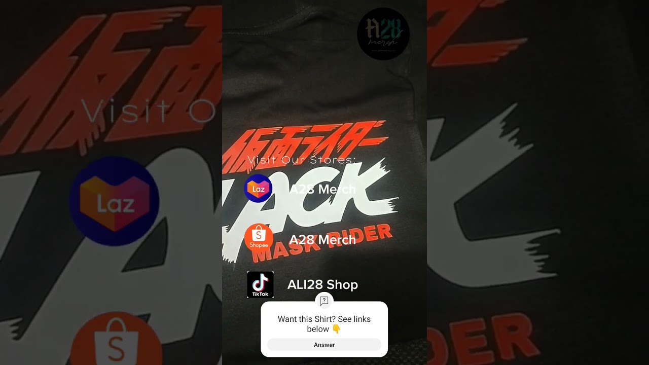 Masked Rider Black T-Shirts!  