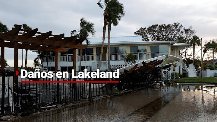Así amaneció Lakeland tras el paso de huracán 'Milton': afectaciones en carreteras