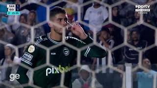 Santos 1x2 Goiás | Melhores momentos da vitória esmeraldina na Vila Belmiro pelo Brasileiro Série A screenshot 4