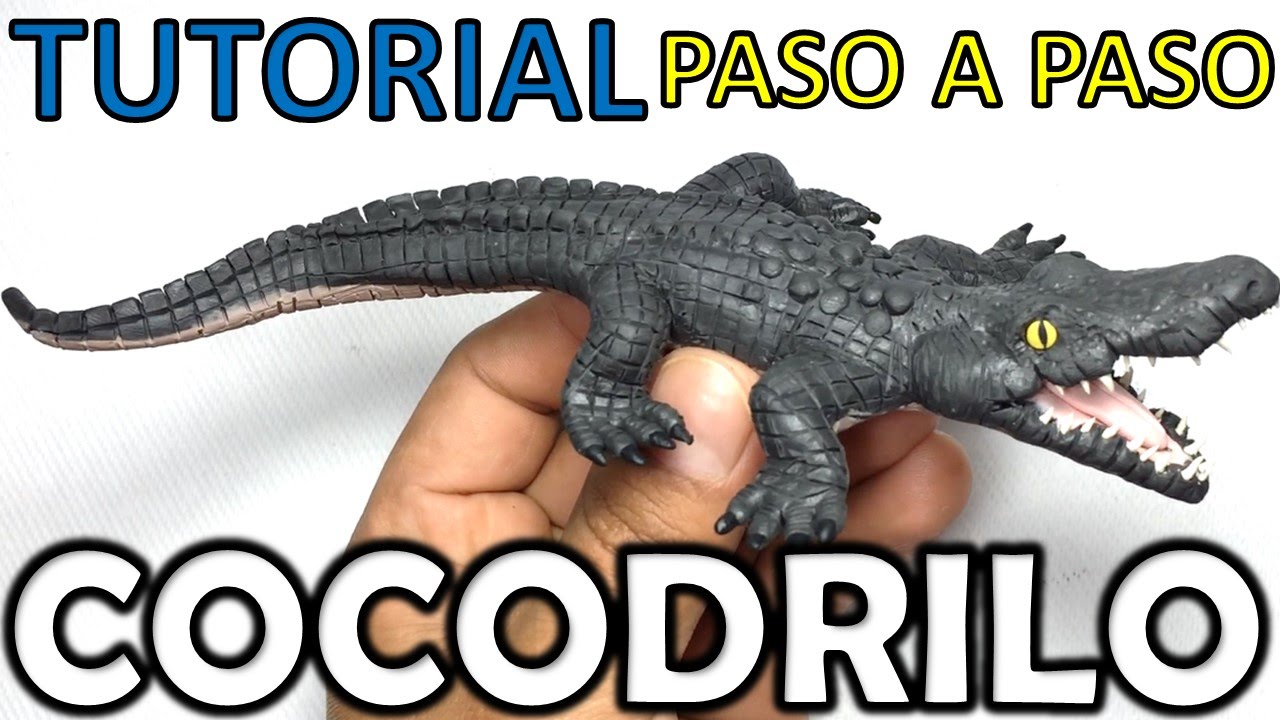 ★Como hacer un cocodrilo de plastilina/how to make a crocodile with clay