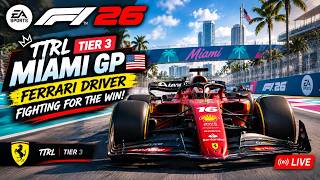 F1 26 TTRL TIER 3 MIAMI GP 🇺🇸🔥 | Ferrari Driver Fighting for the WIN! 🏎️🏁 | LIVE screenshot 4