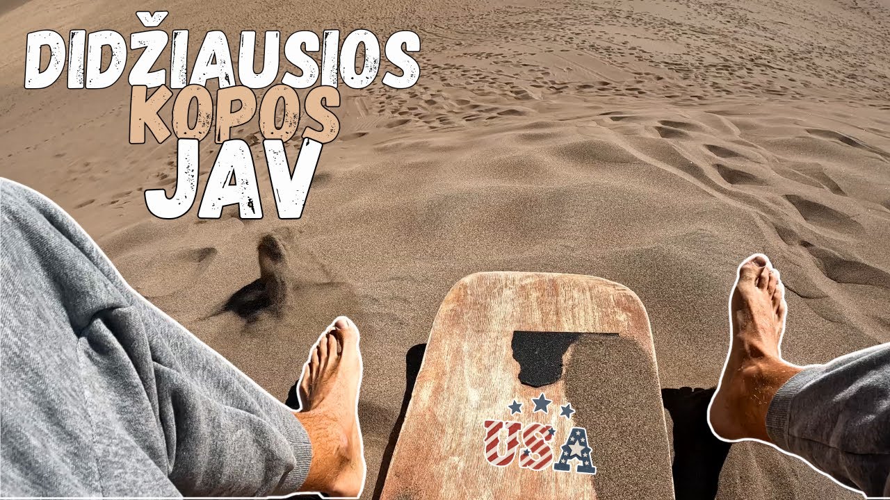 Ar įmanoma čiuožti per smėlio kopas?