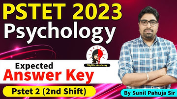 PSTET Paper 2 Psychology Answer Key | PSTET 2023 Evening Shift | Skylite Academy