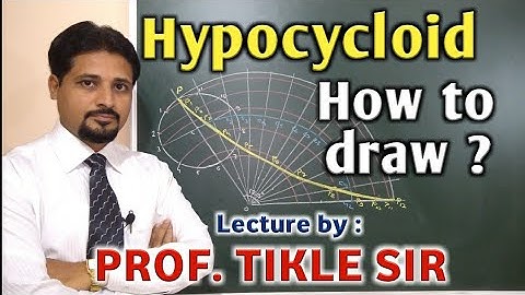 HOW TO DRAW HYPOCYCLOID IN ENGINEERING DRAWING AND GRAPHICS (PART-1) @TIKLESACADEMYOFMATHS