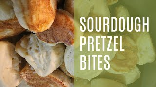 Homemade Sourdough Discard Soft Pretzel Bites Recipe  Homemade Snacks  Cook with Me