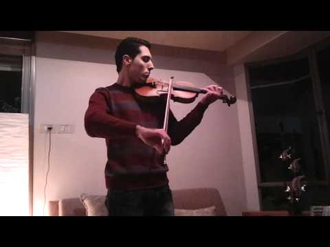 Elias Mansour Playing the Violin