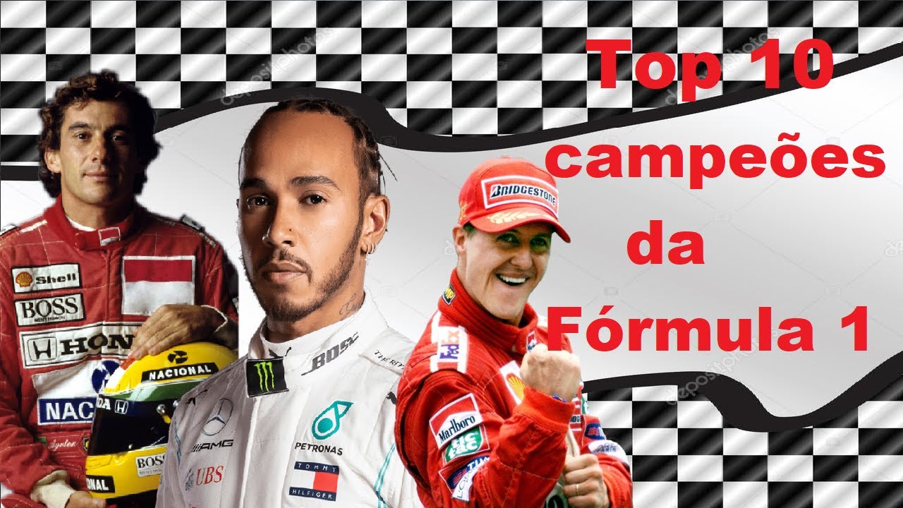 10 maiores campeões da Fórmula 1 YouTube 10 maiores campeões da Fórmula 1 YouTube