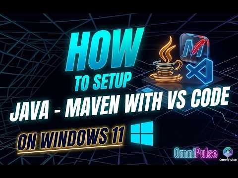 how to install Java, Maven & VS Code on Windows 11 | maven & java environment variables setup
