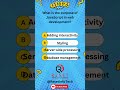 What is the purpose of JavaScript in web development? #quiz #appdeveloping #googleplayconsole
