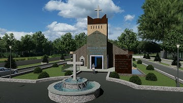 Revit design -Lumion Rendering church