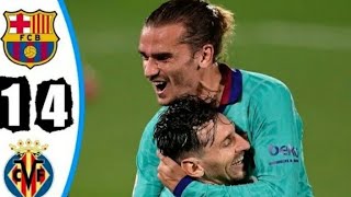 اهداف برشلونة وفياريال 4-1 - تألق ميسي 🔥