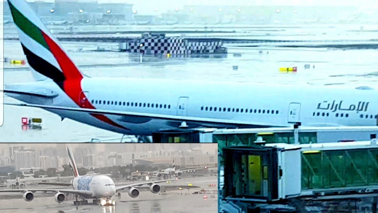 It's rainy day (dubai airport ) - YouTube