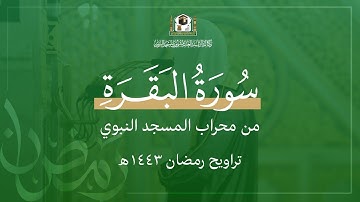 المصحف المرئي من المسجد النبوي | سورة البقرة | رمضان 1443هـ