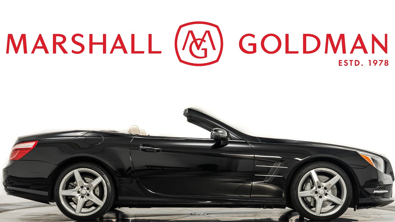 2013 Mercedes Benz SL550 in Black with Porcelain and Black leather