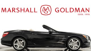 2013 Mercedes Benz SL550 in Black with Porcelain and Black leather for sale Mercedes Benz Sl550 For Sale