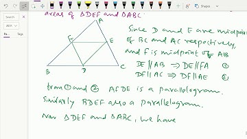 Euclid geometry : - ( Areas of two similar triangles ; Solving problem ) - 98.