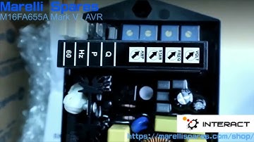 Marelli spares automatic voltage regulator M16FA655A origin from factory Italy.