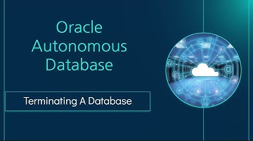 Terminate an Oracle Autonomous Database