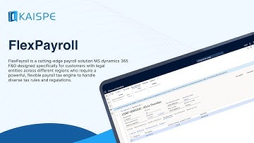 FlexPayroll | Microsoft Dynamics 365 | KAISPE