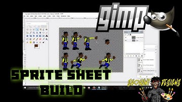 GIMP 2.8 How to Build A Sprite Sheet for  APP Game Builder Part 2