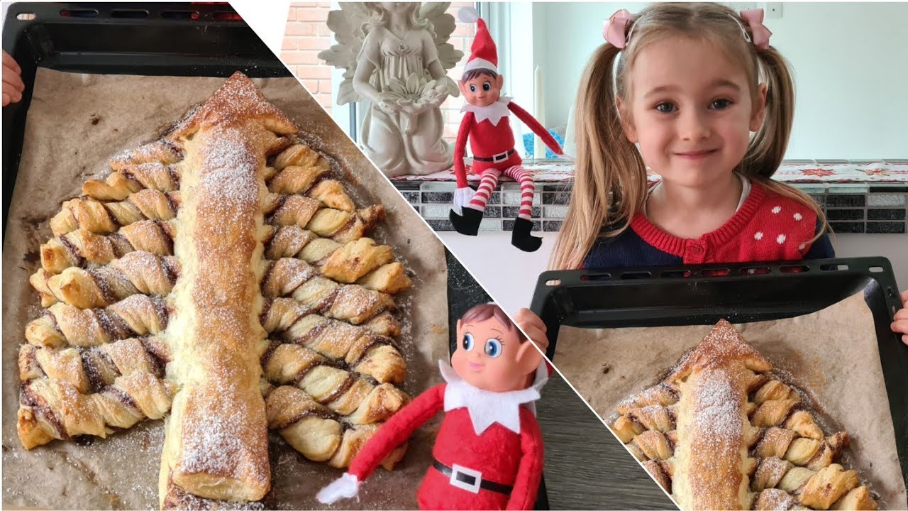 Puff pastry chocolate or Nutella christmas tree YouTube