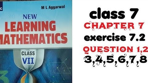 Class 7 #mlaggarwal chapter 7 #ratioandproportion exercise 7.2  question 1,2,3,4,5,6,7,8 #maths