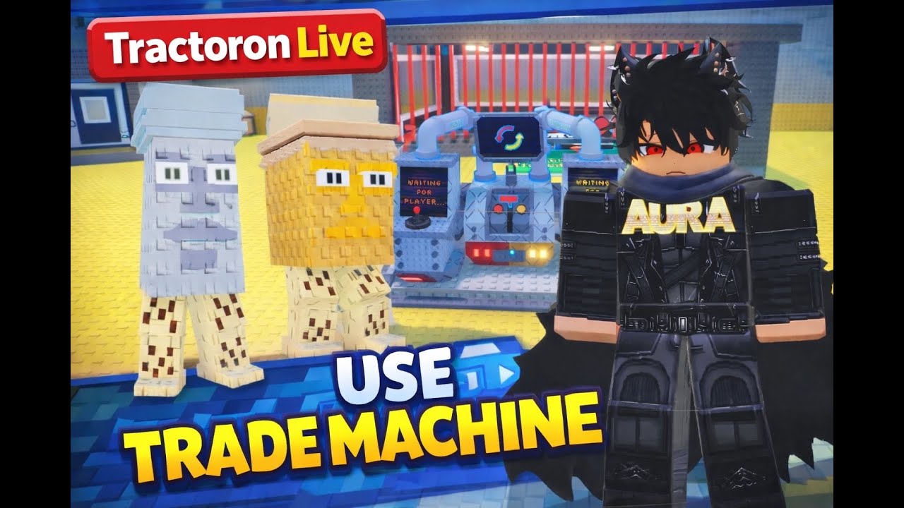 TRADE IN STEAL A BRAINROT USE TRADE MACHINE  | TRACTORON LIVE 🔴