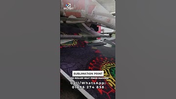 Sublimation Printing using Roller Heat Press Machine | GM Print Solution
