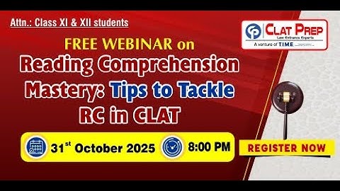 Reading Comprehension Mastery: Tips to Tackle RC in CLAT | CLAT 2026 | Clat Prep