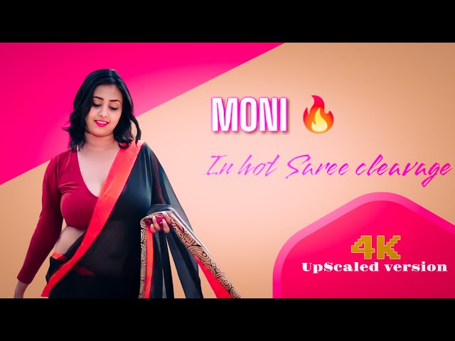 MONI in the hot Saree navel show 🔥( UpScaled version ) class=