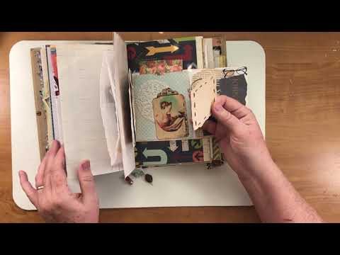 Reading Log Book Themed Junk Journal “A Real Book” book flip through