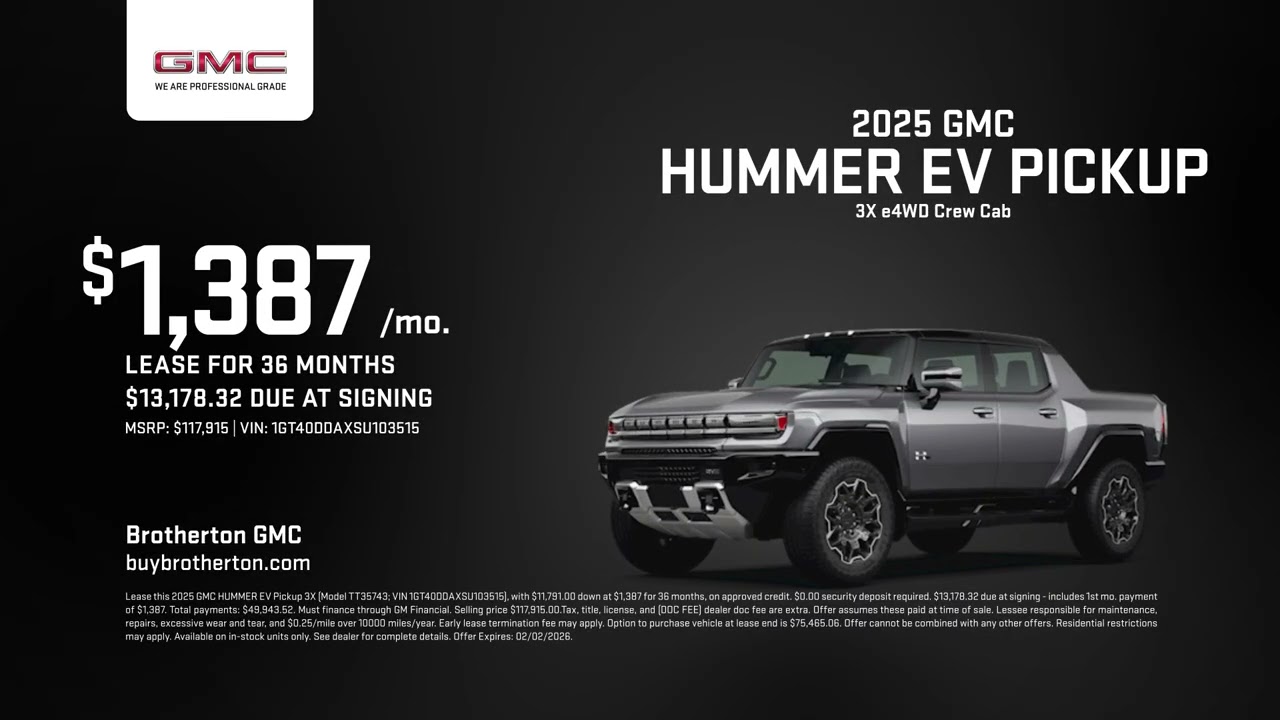 GMC HUMMER EV Pickup 01/29/2026 6831528