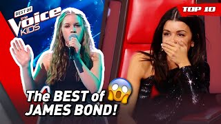 'For Your Eyes Only' Insane JAMES BOND Theme Songs in The Voice Kids!  | Top 6