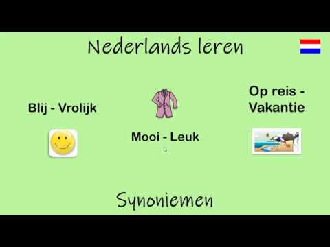 Nederlands leren; Synoniemen. (Les 26)