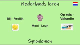 Nederlands leren; Synoniemen. (Les 26)