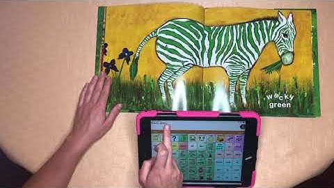 AAC modelling reading “Green” using Saltillo’s Touch Chat