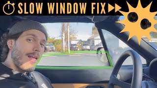 Athlete Statistics Fastest Miata Windows! (UNDER $30!)