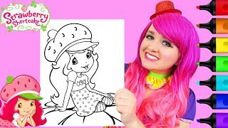 Coloring Strawberry Shortcake Coloring Page Prismacolor Paint Markers | KiMMi THE CLOWN
