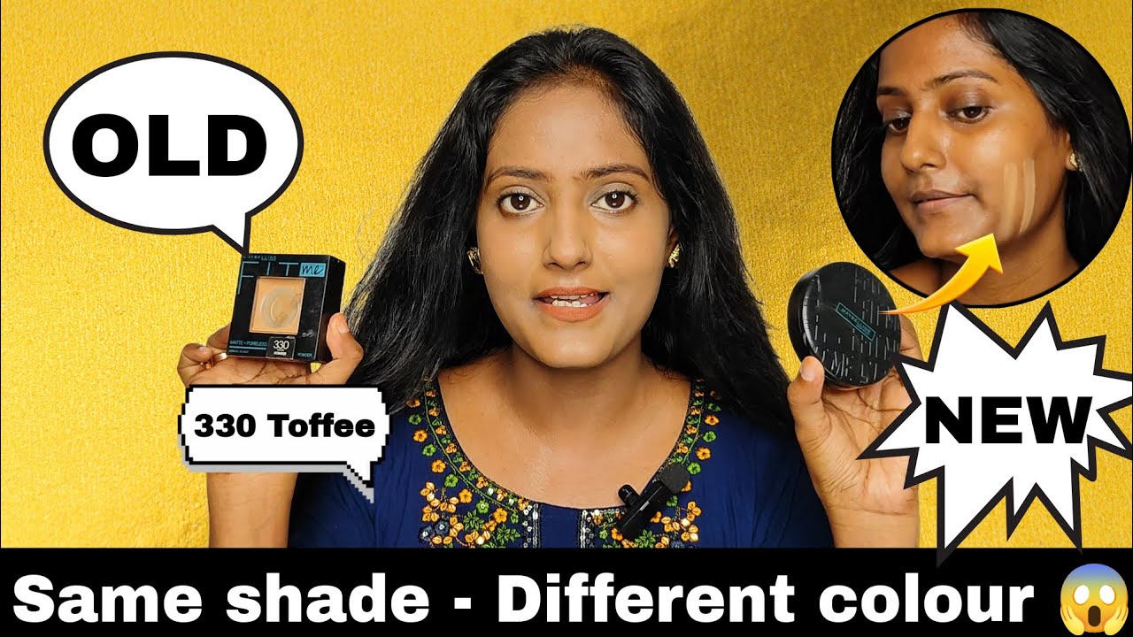 Compact Powder Comparison | Maybelline Fit ME Old Vs New | Shade 330 Toffee
