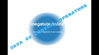 Java 05 Logical Operators & Nested if