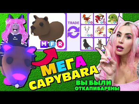 Теперь ДОРОГАЯ Capybara? Что ДАЮТ в обмен за МЕГА НЕОН КАПИБАРУ ТОП Трейды в Roblox ADOPT ME
