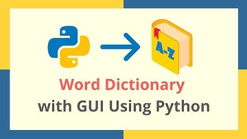 Word Dictionary using Python with Tkinter GUI Design (PyDictionary Library)